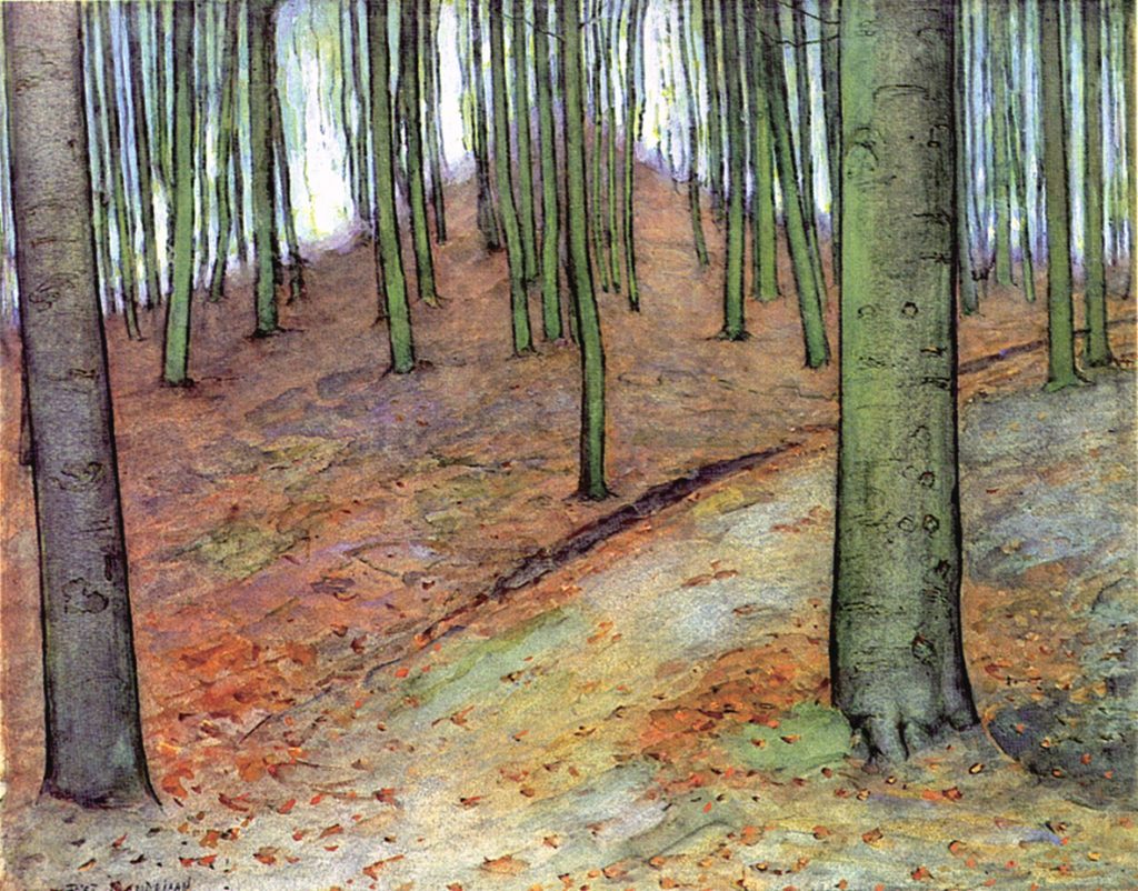 Wood with Beech Trees, c. 1899, Piet Mondrian