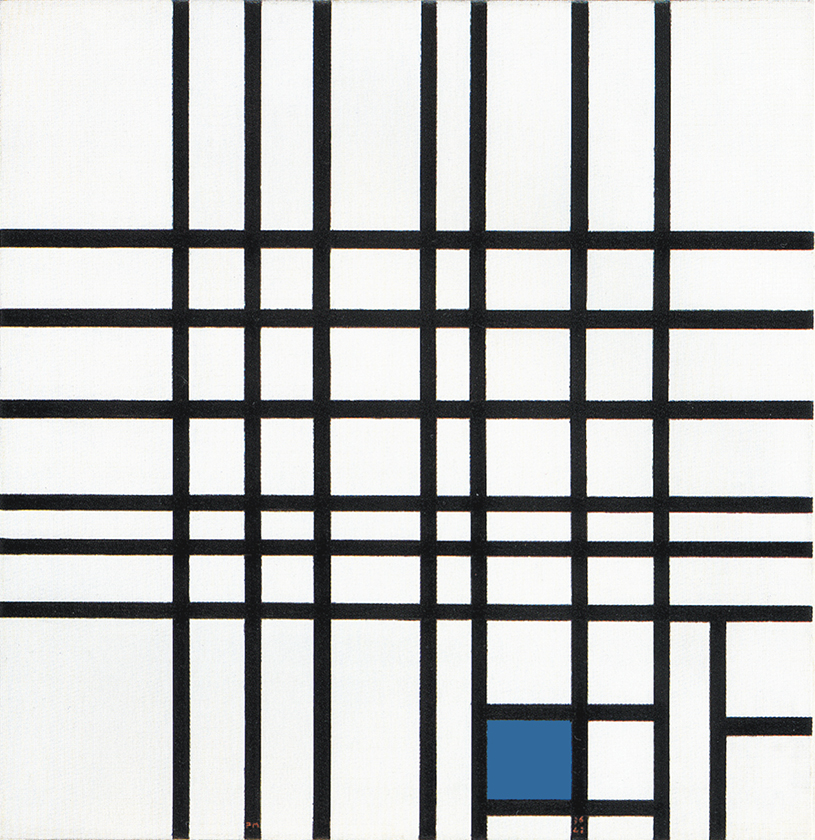 Composition N. 12 with Blue, 1937-42, Piet Mondrian