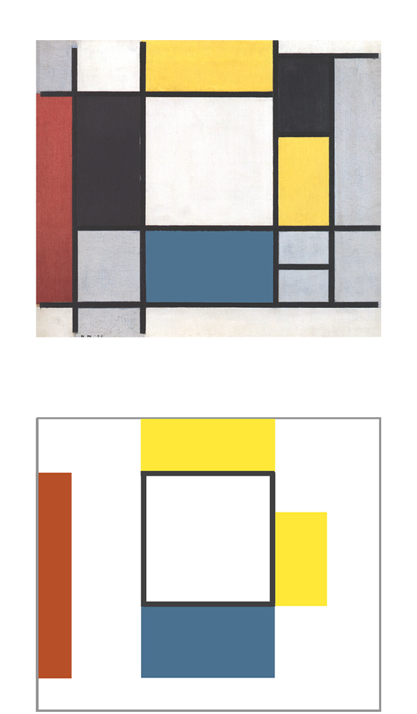 Composition with Yellow, Red, Black. Blue and Gray, 1920, Piet Mondrian