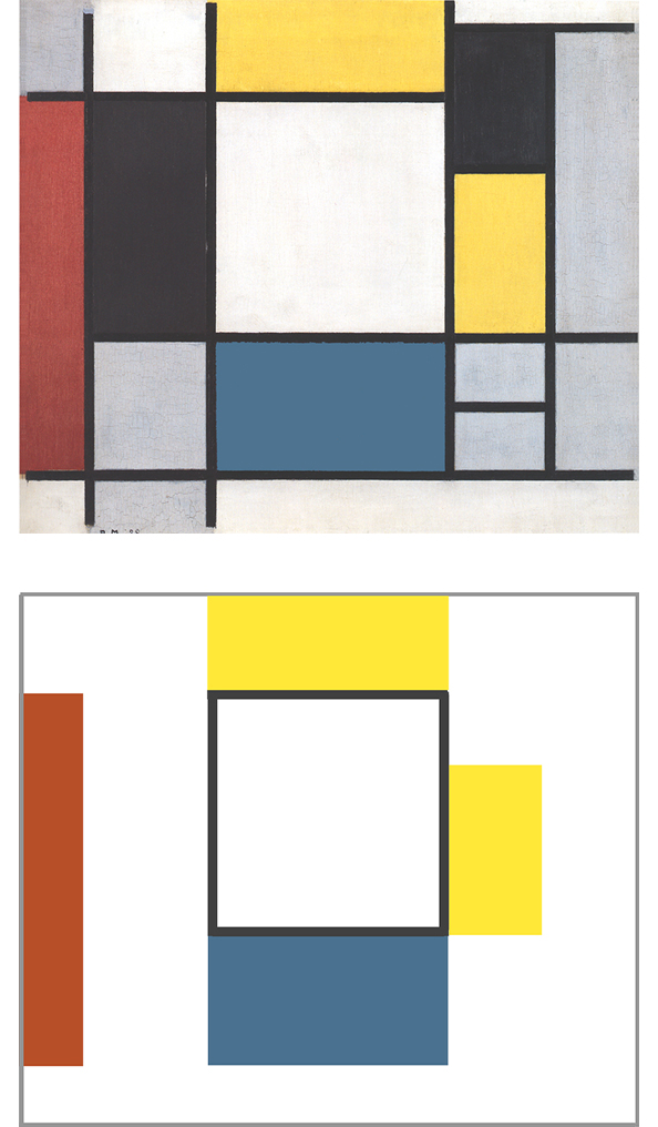 Composition with Yellow, Red, Black. Blue and Gray, 1920, Piet Mondrian