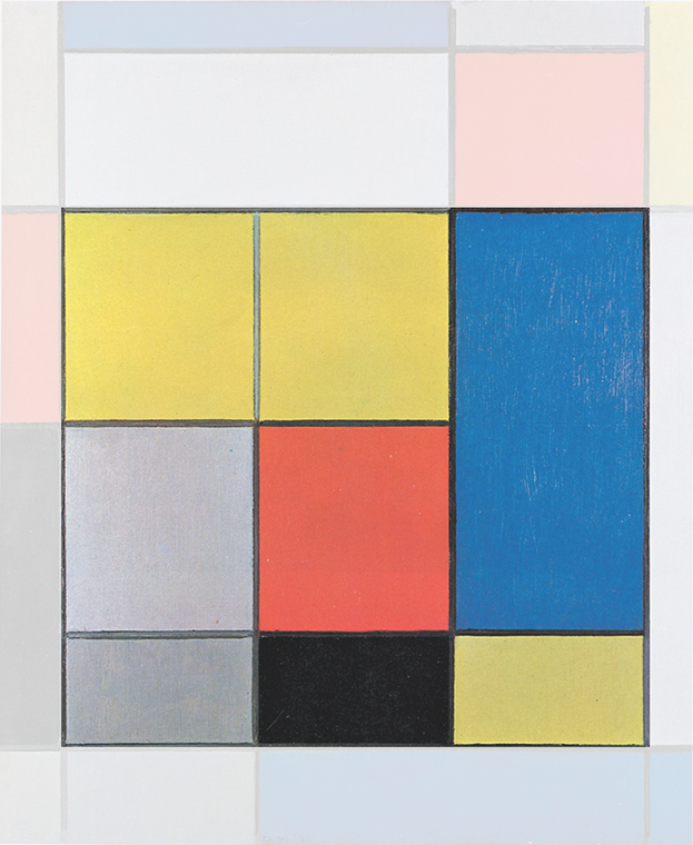 Composition B, 1920, Mondrian, Diagram