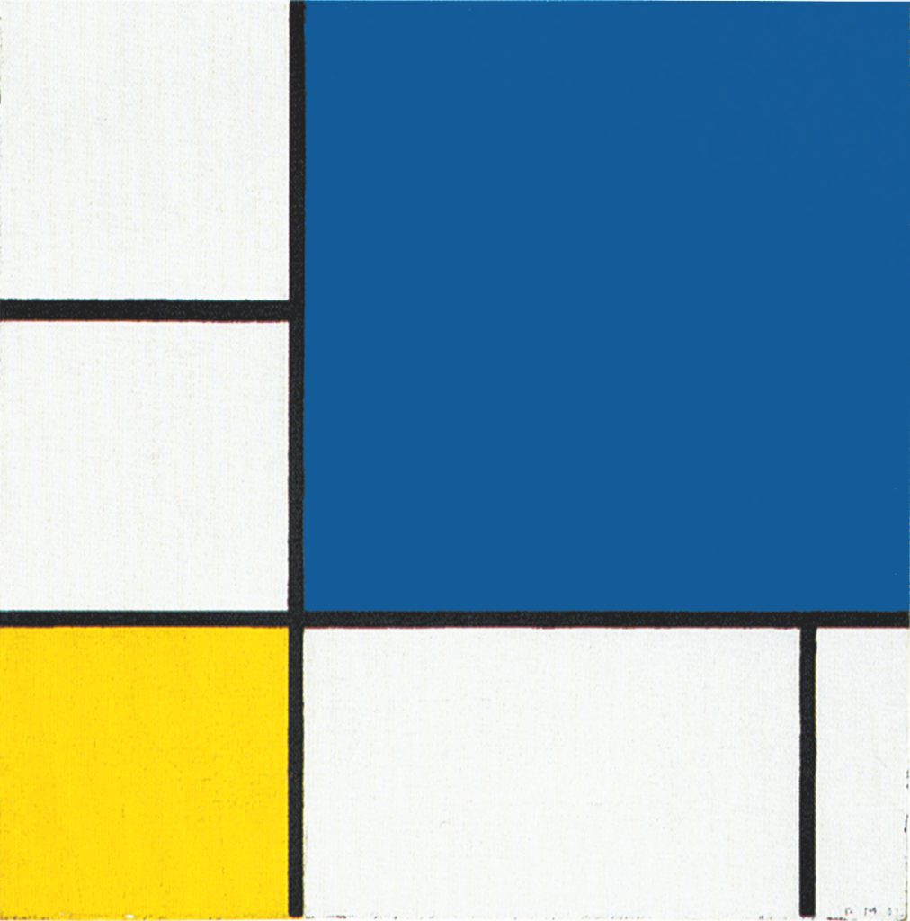 Composition with Blue and Yellow, 1932, Piet Mondrian