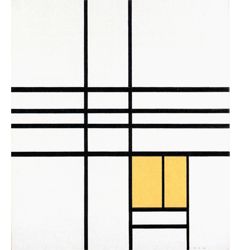 Composition with Yellow, 1936, Piet Mondrian