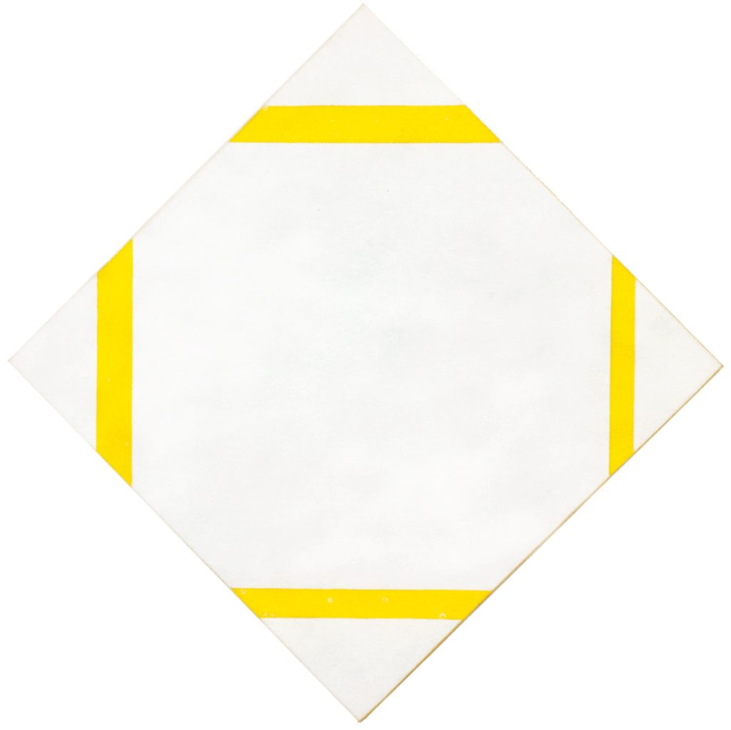 Lozenge with Yellow Lines, 1933, Piet Mondrian