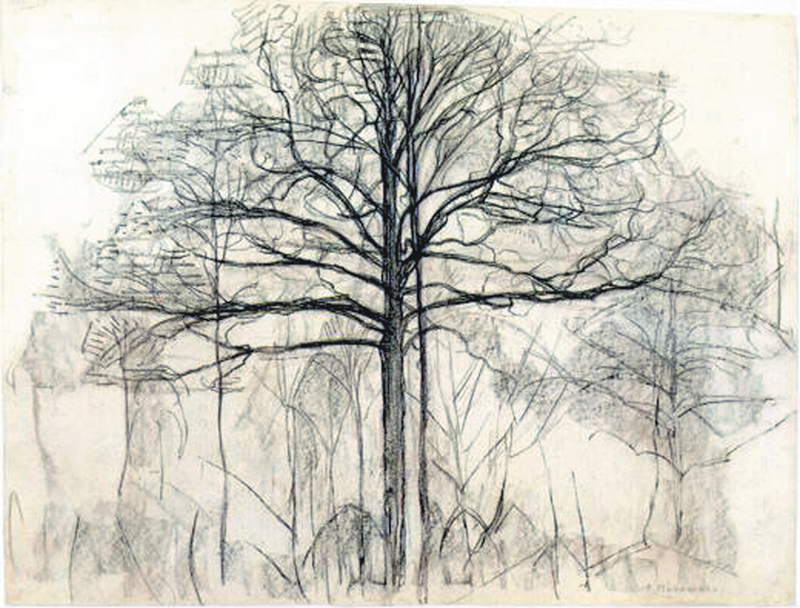 Study of Trees 1, 1912, Piet Mondrian
