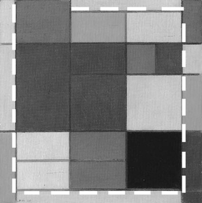 Composition C, 1920, Piet Mondrian, Diagram A