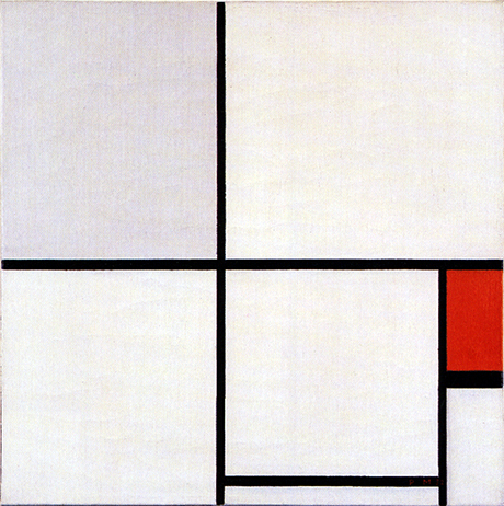 Composition C with Gray and Red, 1932, Piet Mondrian