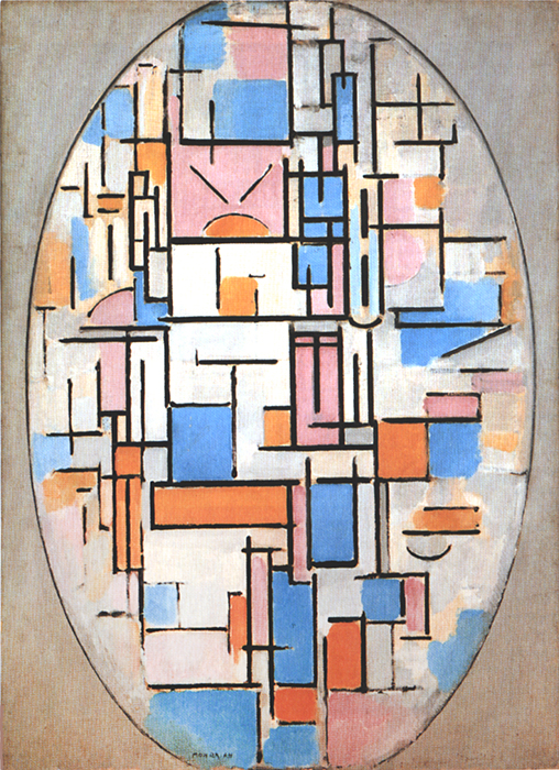 Composition in Oval with Color Planes 1, 1914, Piet Mondrian