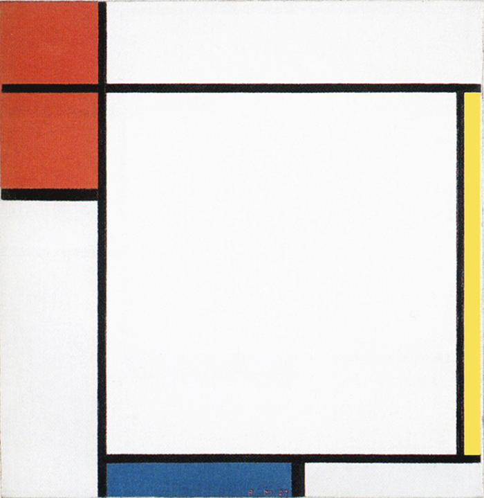 Composition with Red, Yellow and Blue, 1927, Piet Mondrian