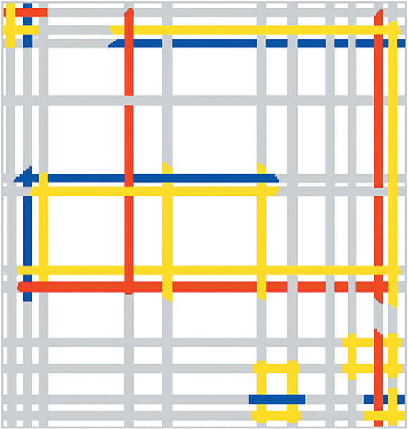 Piet Mondrian, Neoplasticism, New York City, 1942 Diagram A