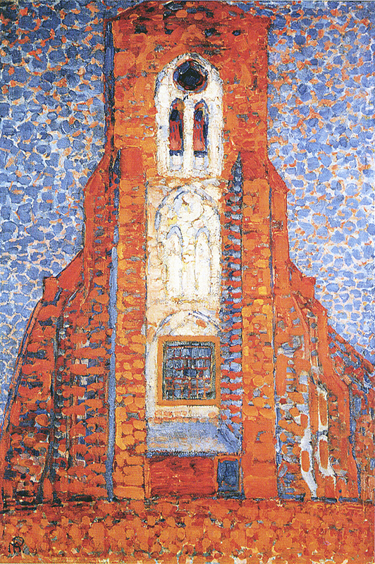 Zoutelande Church Facade, 1909-10, Piet Mondrian