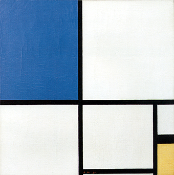 Composition II with Blue and Yellow, 1930, Piet Mondrian