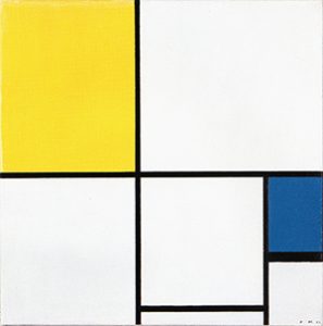 Composition with Blue and Yellow, 1932, Piet Mondrian