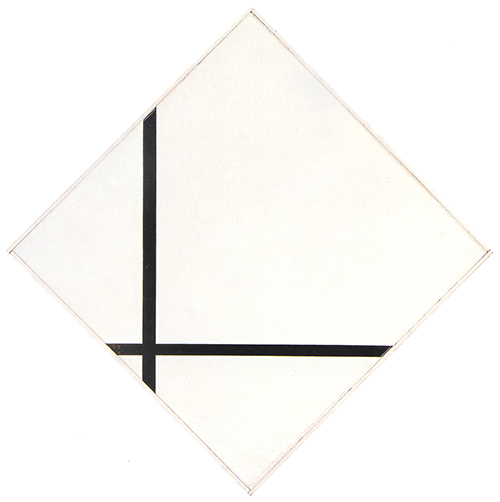 Lozenge Composition with Two Lines, 1931, Piet Mondrian
