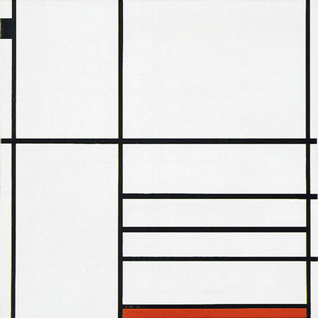 Composition in White, Black and Red, 1936, Piet Mondrian