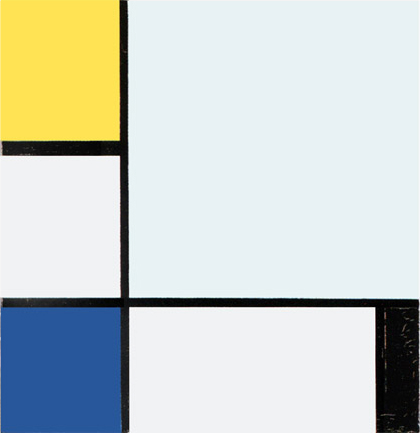Composition with Yellow, Blue, Black and Light-Blue, 1929, Piet Mondrian
