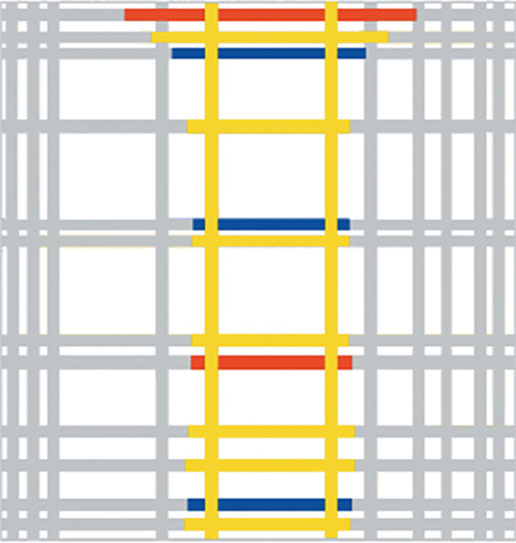 Piet Mondrian, Neoplasticism, New York City, 1942 Diagram B