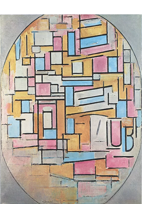 Composition in Oval with Color Planes 2, 1914